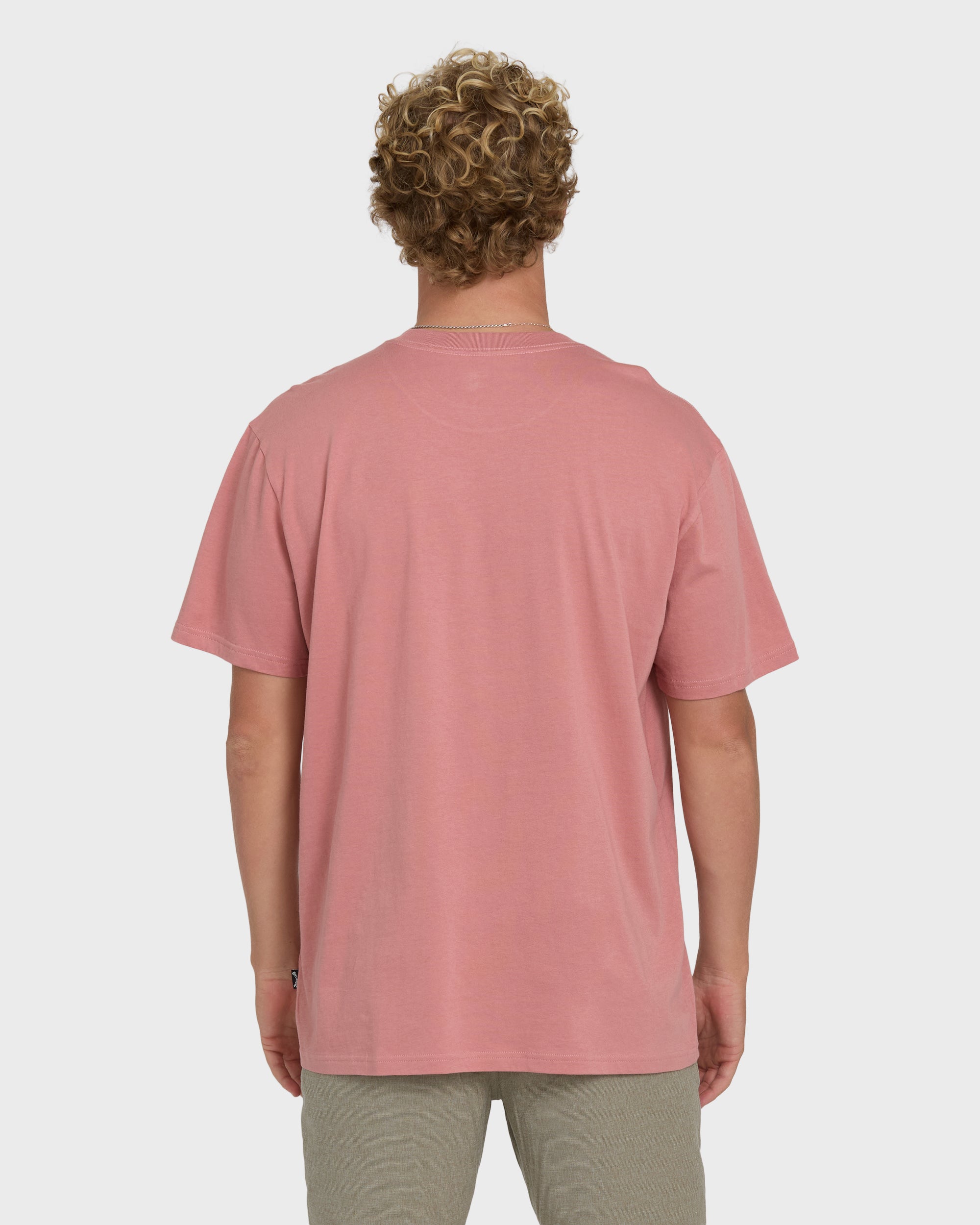 Check Out Premium Short Sleeve Knit T-Shirt - Ash Rose