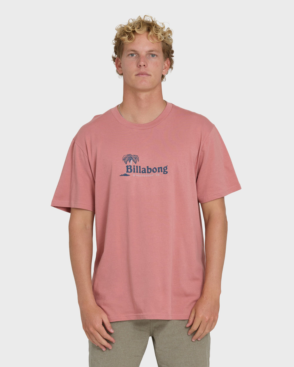 Check Out Premium Short Sleeve Knit T-Shirt - Ash Rose