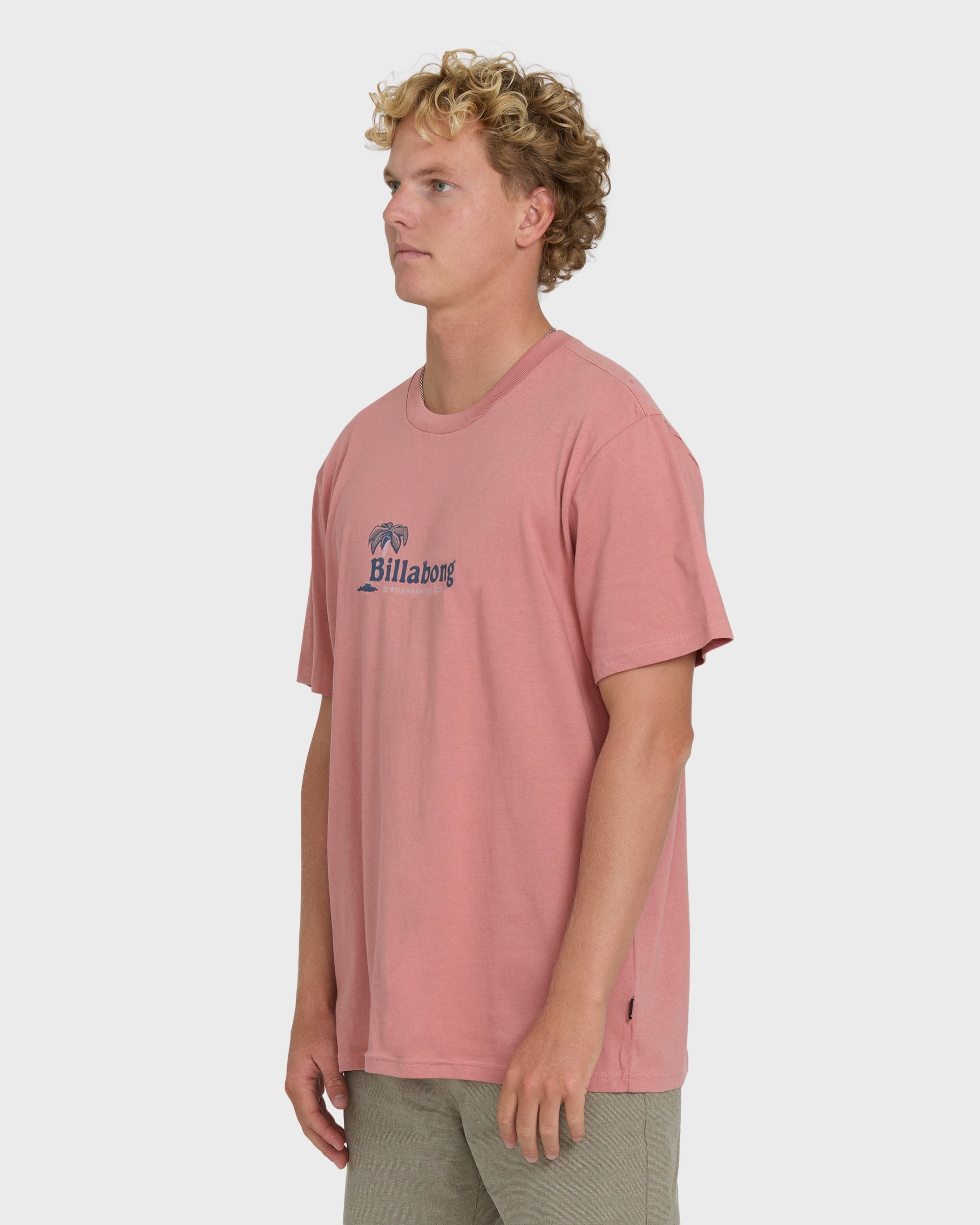 Check Out Premium Short Sleeve Knit T-Shirt - Ash Rose
