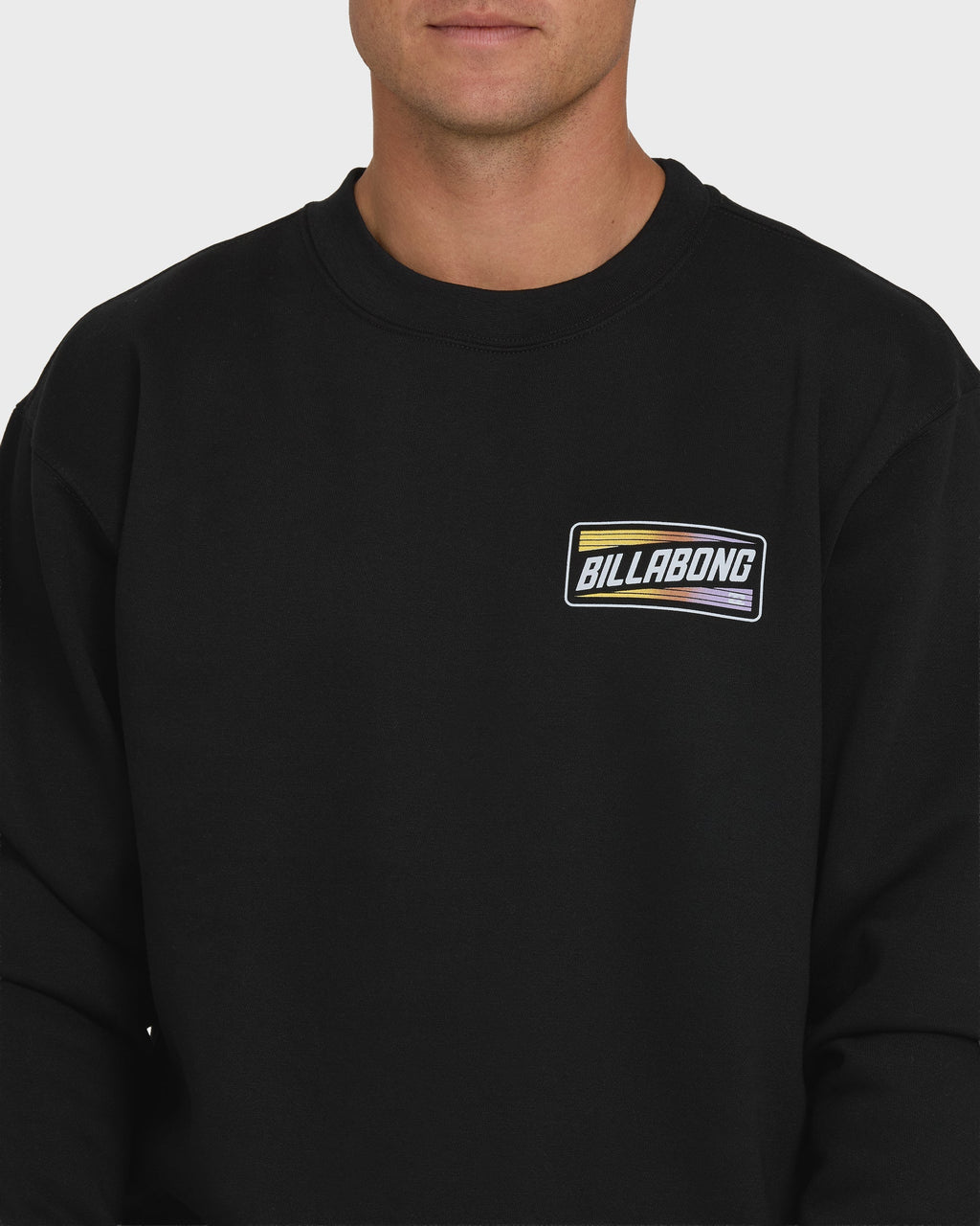 Walled Crewneck Sweatshirt  - Black