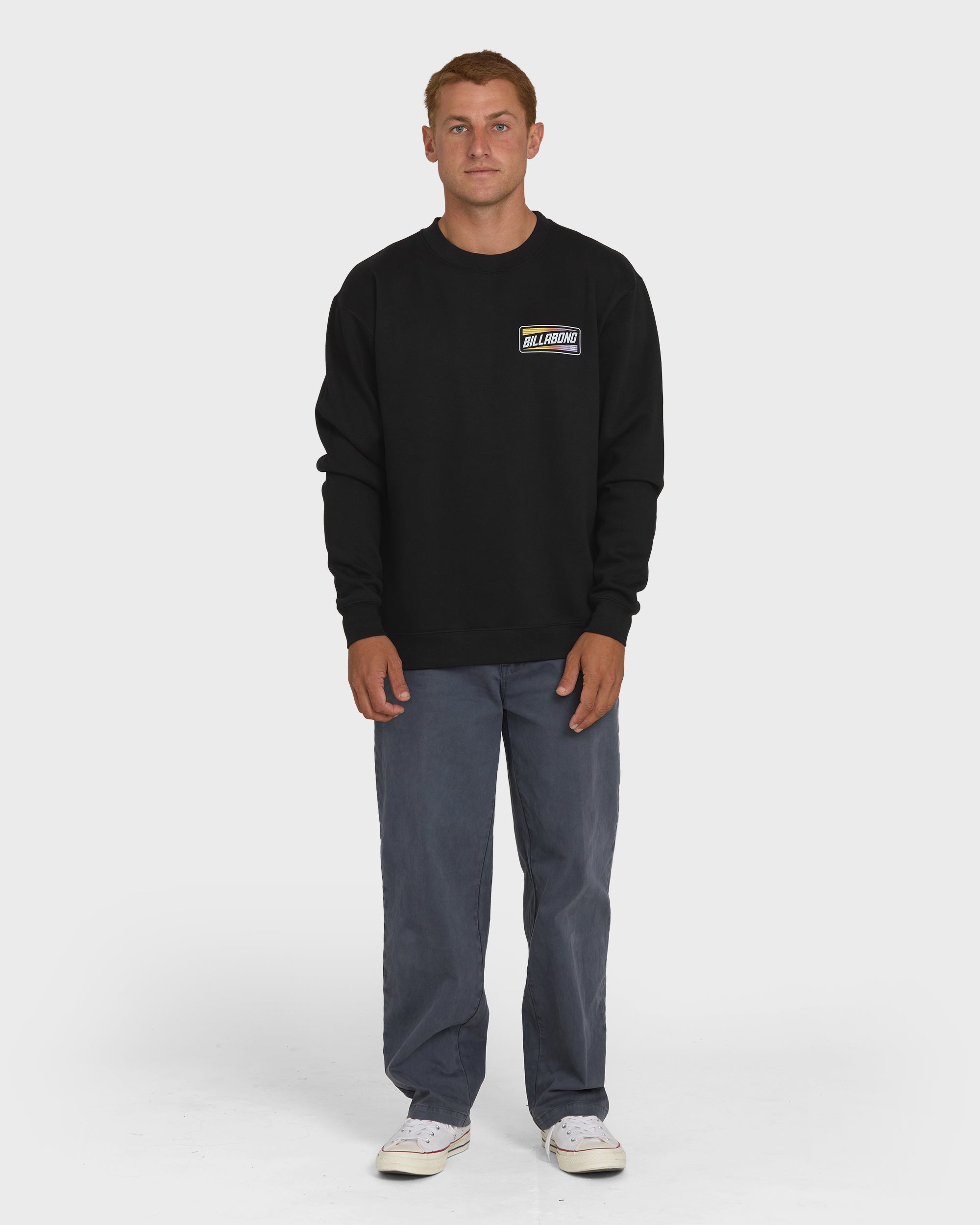 Walled Crewneck Sweatshirt  - Black