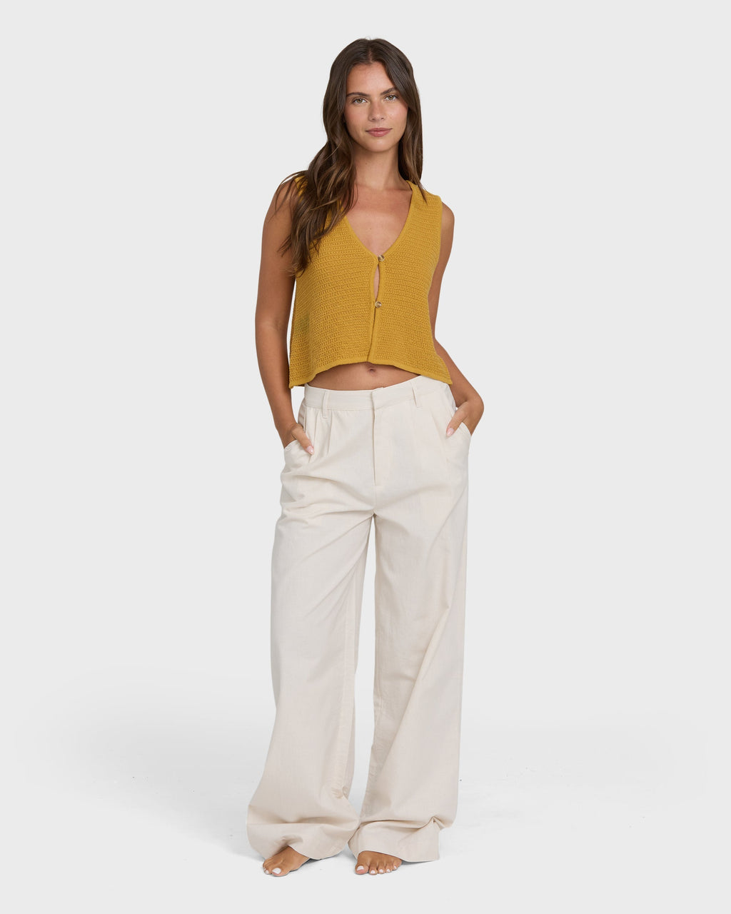 Need Now Sweater Tank Top - Wild Honey