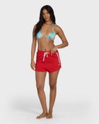 Vacay Forever Knit Shorts - Fiesta Red