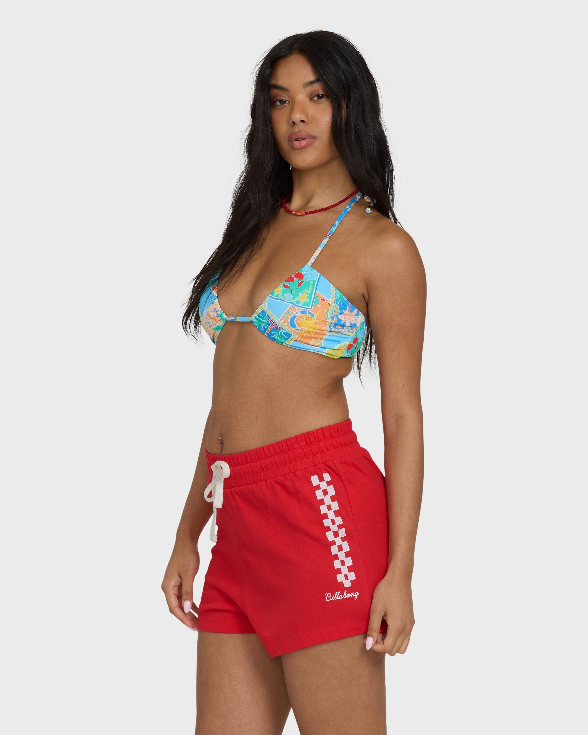 Vacay Forever Knit Shorts - Fiesta Red