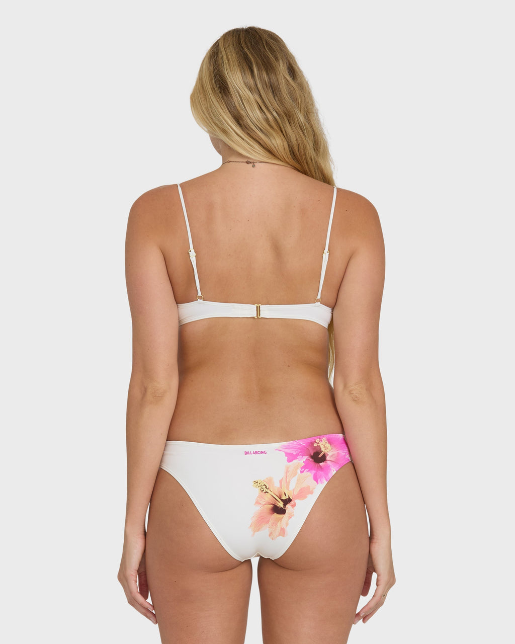 Sunny Shore Jaclyn Crop  Bralette Bikini Top - Salt Crystal