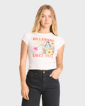 Take A Moment Short Sleeve Knit Graphic T-Shirt - Salt Crystal