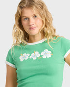 Love And Sun Short Sleeve Knit T-Shirt - Field Green