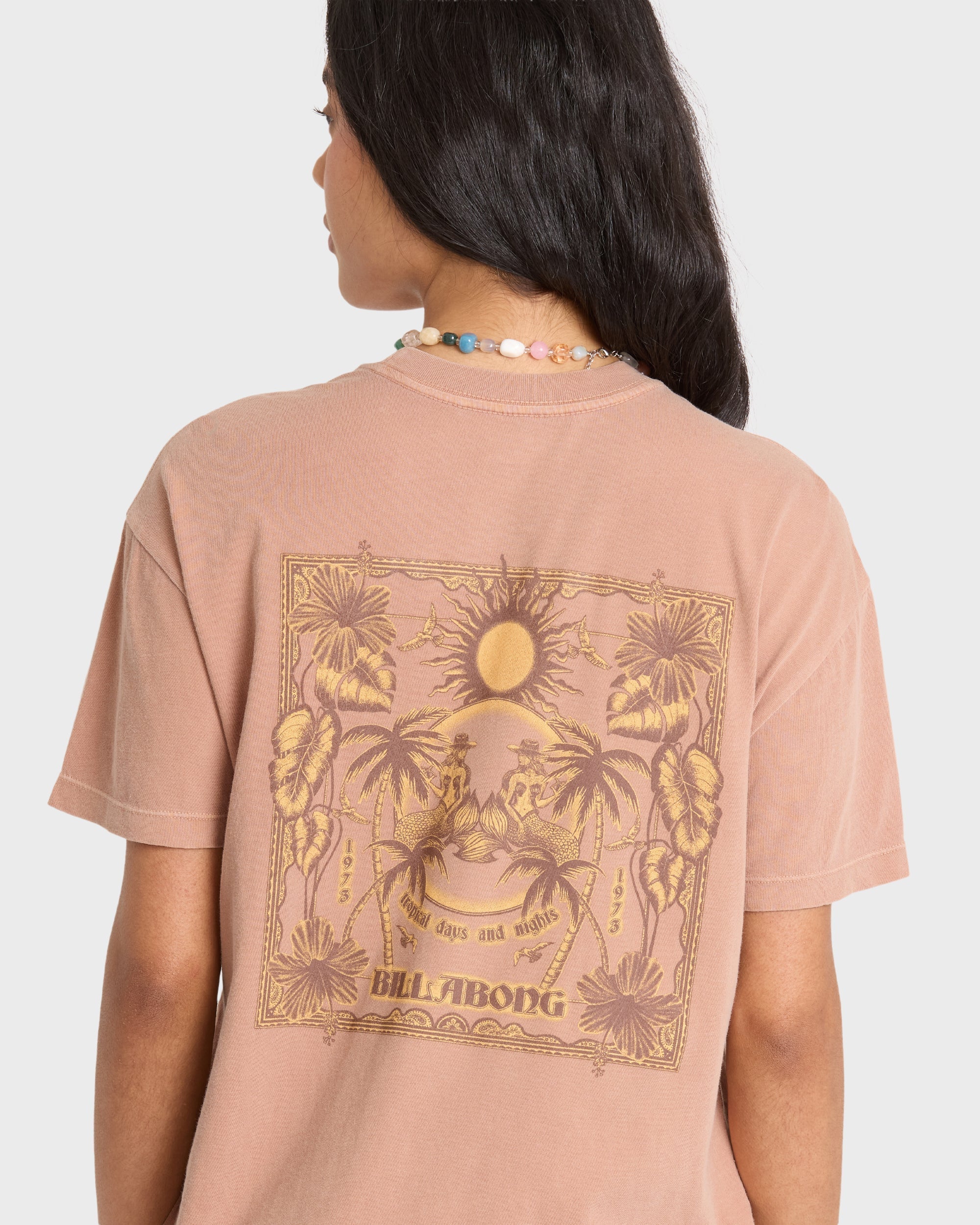 Hello Sundown Short Sleeve Knit T-Shirt - Sugar Almond