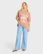 Take A Tour Short Sleeve Cotton T-Shirt - Sugar Almond
