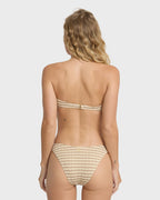 Wavey Daze V Bandeau Bikini Top - Cobblestone