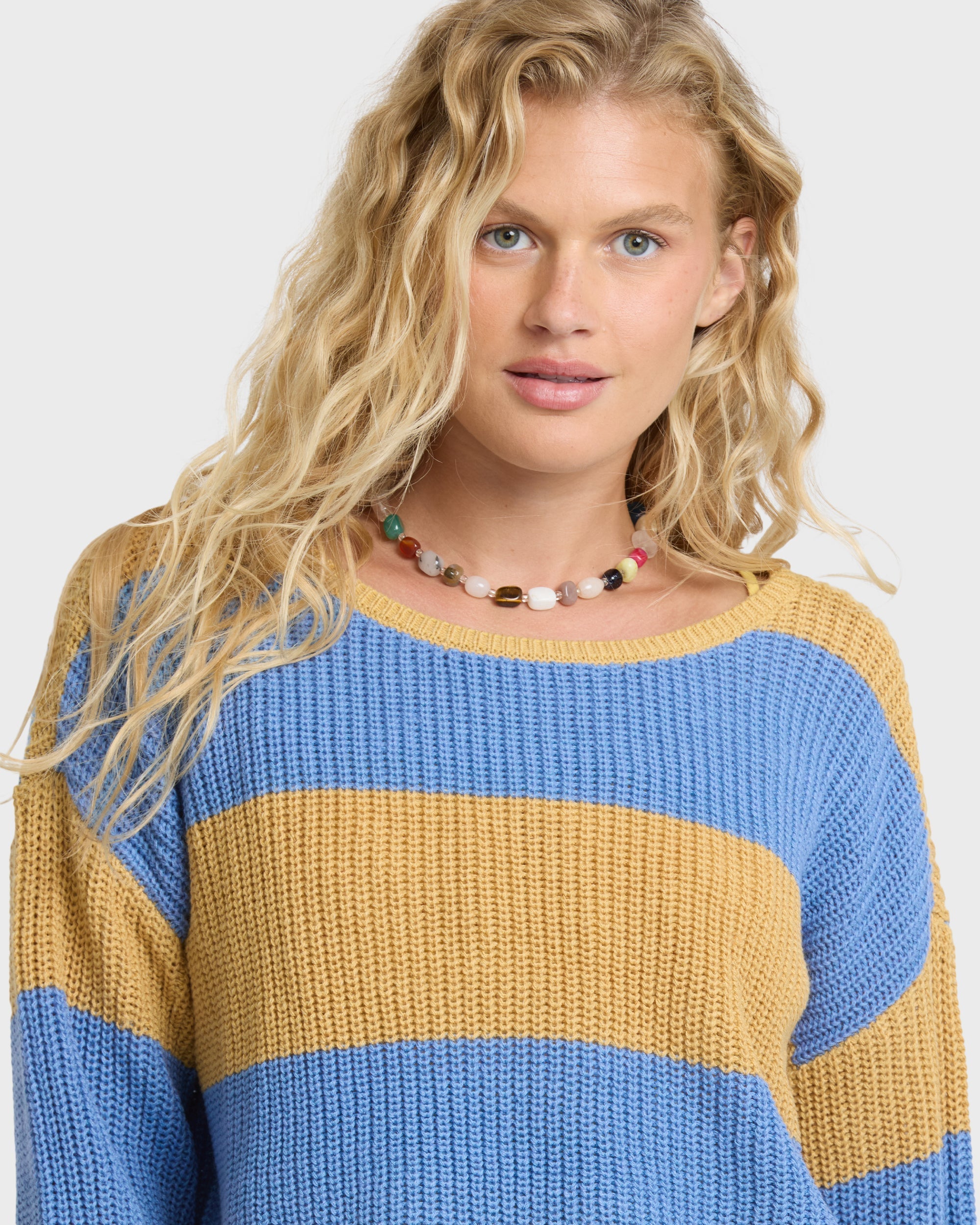 Lit Light Crewneck Sweater - Curry