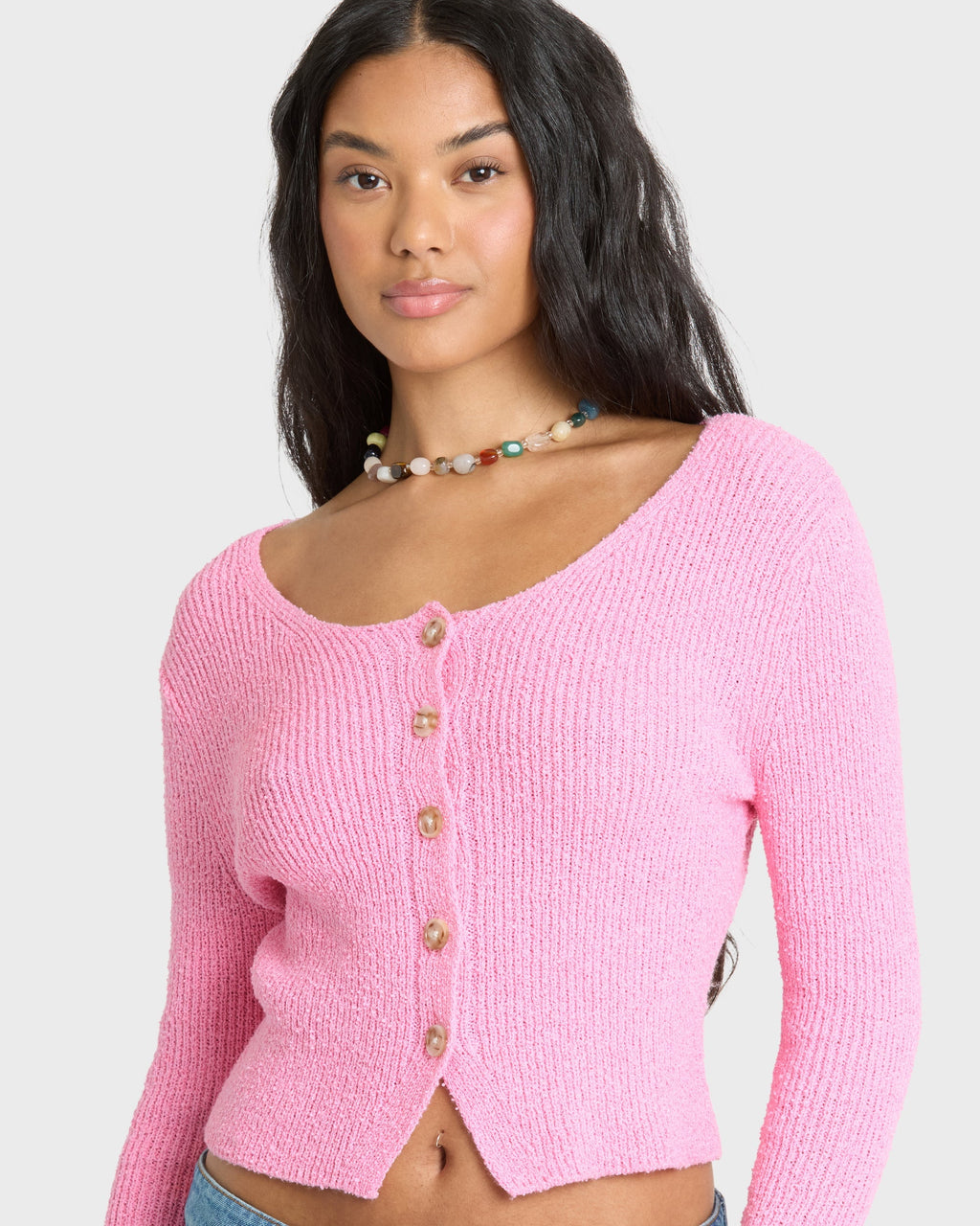 Good Luck Cardigan - Prism Pink