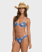 Western Sky Lowrider Full Bikini Bottoms - True Navy