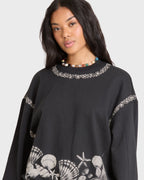 Sea Treasure Kendal Crewneck Sweatshirt - Black Sands
