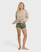 That Life V-Neck Sweatshirt - Cobblestone