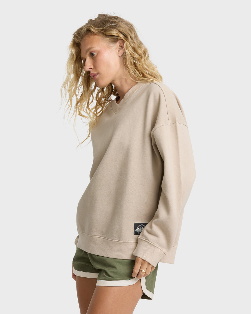 That Life V-Neck Sweatshirt - Cobblestone