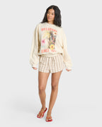 Summer Kendal Crewneck Sweatshirt - White Cap