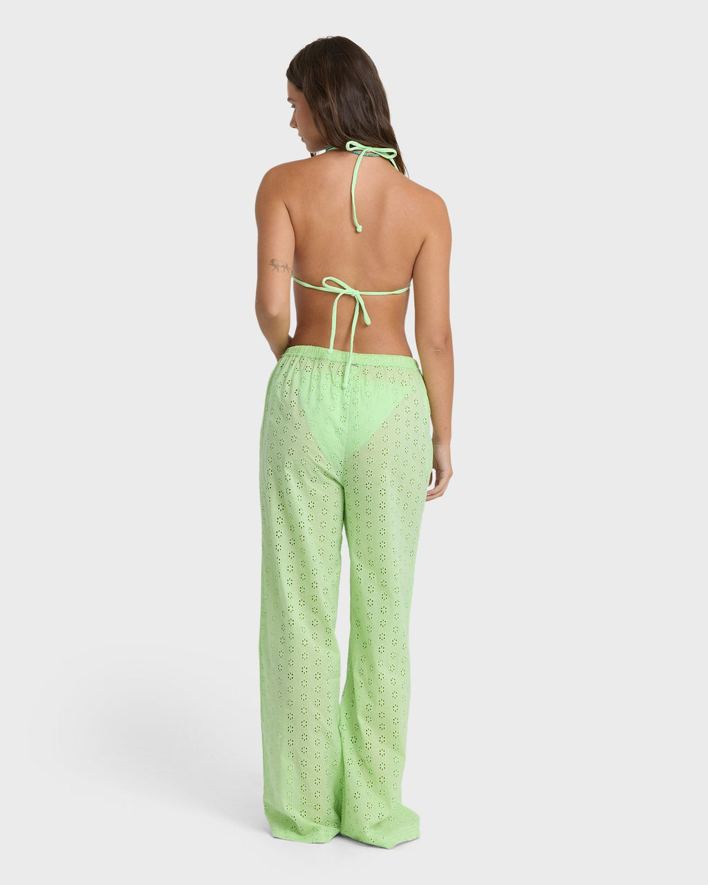 Sun Lit Cover Up Pants - Green Glow