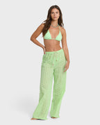 Sun Lit Cover Up Pants - Green Glow