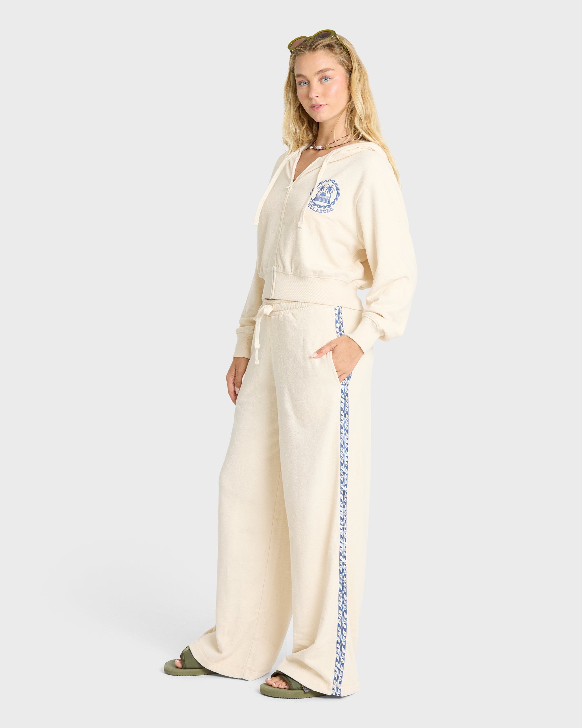 Palm 73 Fleece Sweatpants - White Cap