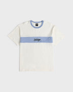 Bad Dog Shrapnel Ringer Short Sleeve Jersey T-Shirt - Off White
