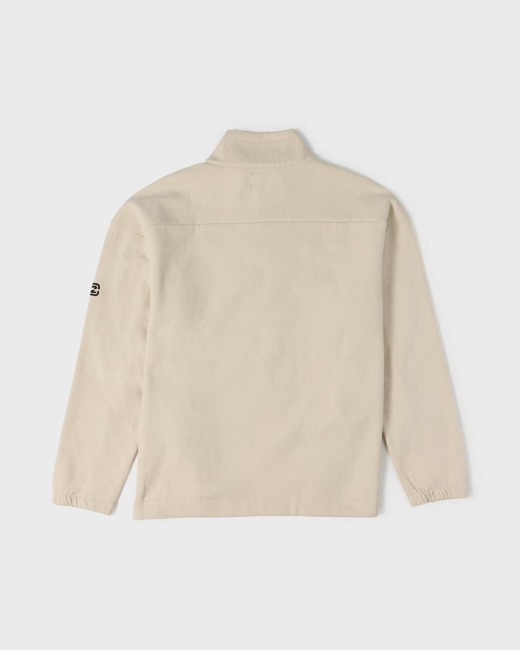 Bad Dog Progress Mock Neck Quarter-Zip Sweatshirt - Oatmeal
