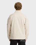 Bad Dog Progress Mock Neck Quarter-Zip Sweatshirt - Oatmeal