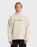 Bad Dog Progress Mock Neck Quarter-Zip Sweatshirt - Oatmeal