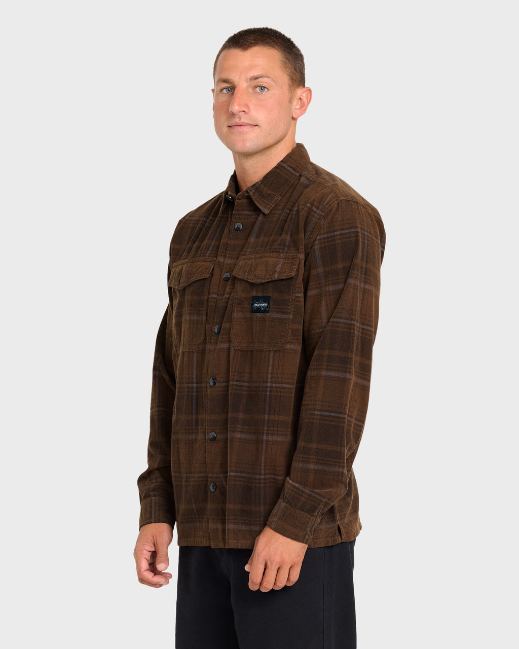 Bad Dog Long Sleeve Corduroy Shirt - Carafe