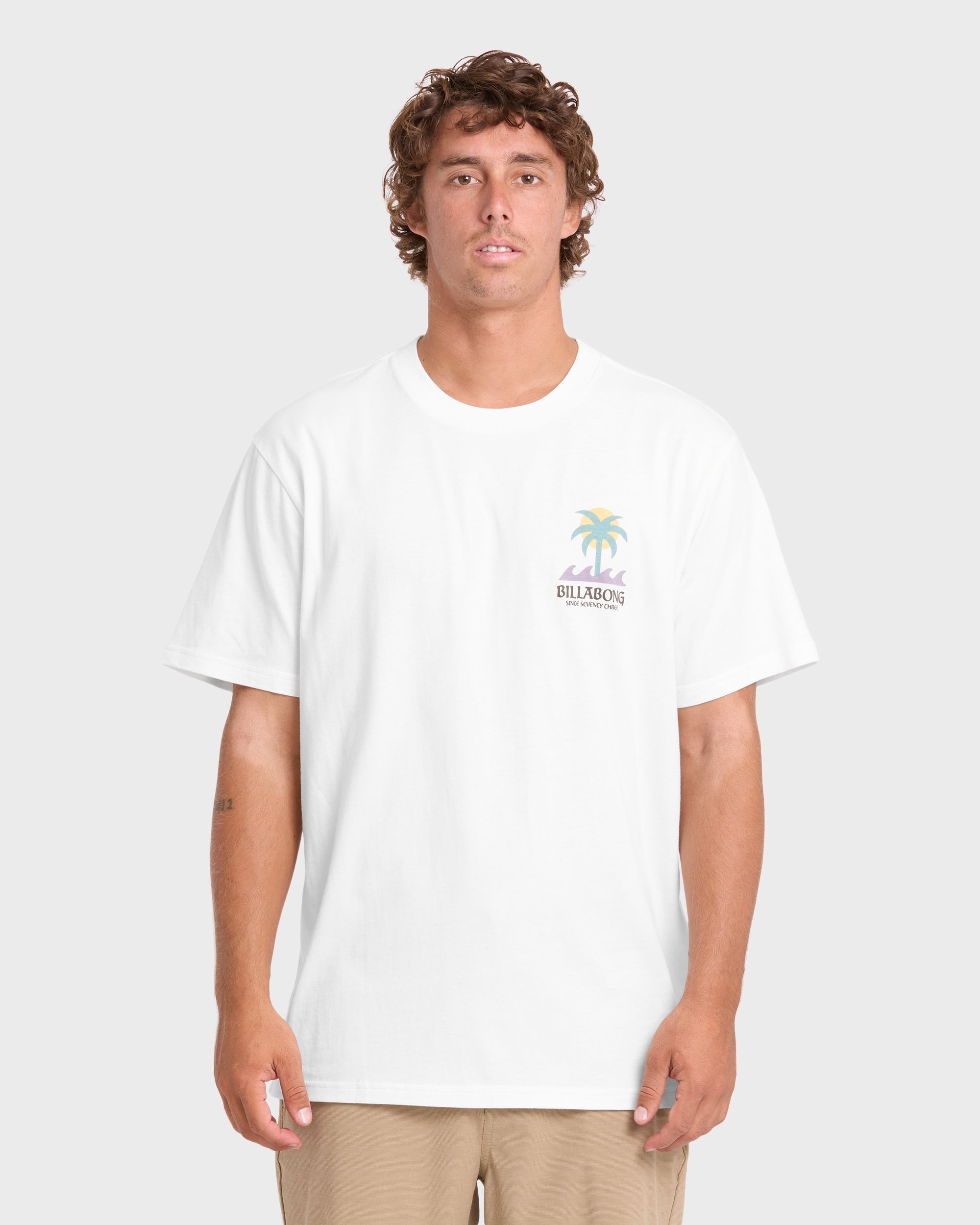 Portal Premium Short Sleeve Knit T-Shirt - Off White