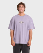 Biscus OG Short Sleeve Cotton T-Shirt - Purple Ash