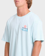 Lounge Premium Short Sleeve Knit Graphic T-Shirt - Coastal Blue