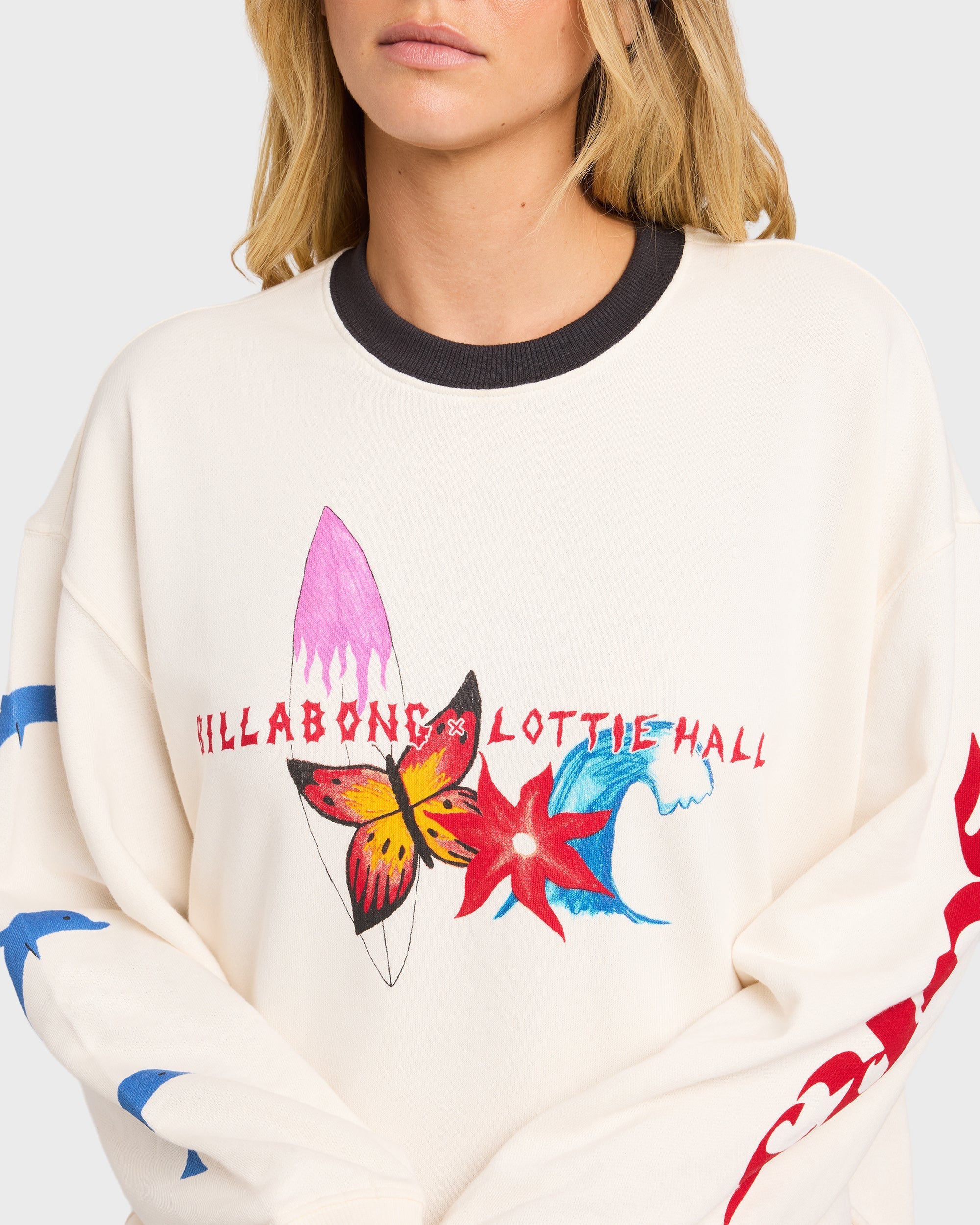 Lottie Hall Crewneck Sweatshirt - Salt Crystal