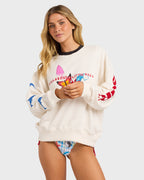 Lottie Hall Crewneck Sweatshirt - Salt Crystal