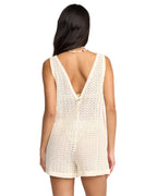 Steller Time Knit Romper - White Cap