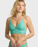 Babe Alert Reversible V-Neck Tank Top - Agave