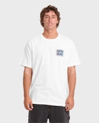 Crayon Wave Premium Short Sleeve Knit T-Shirt - Off White