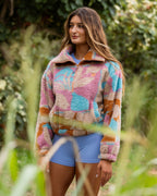 A/Div Barra Half Zip Sherpa Fleece - Oatmeal