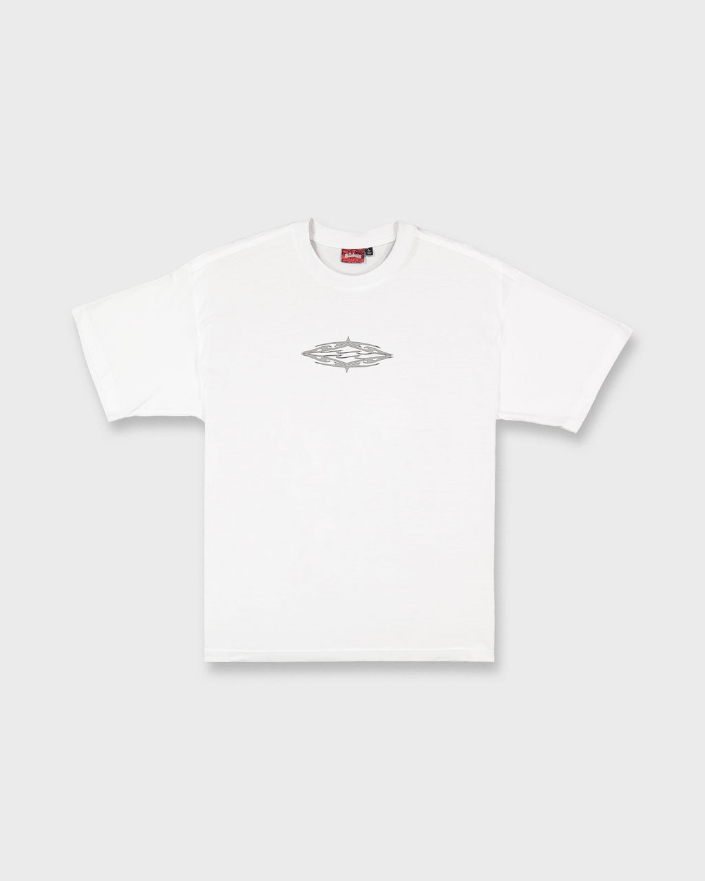 Tribal Diamonds Short Sleeve Knit T-Shirt - White