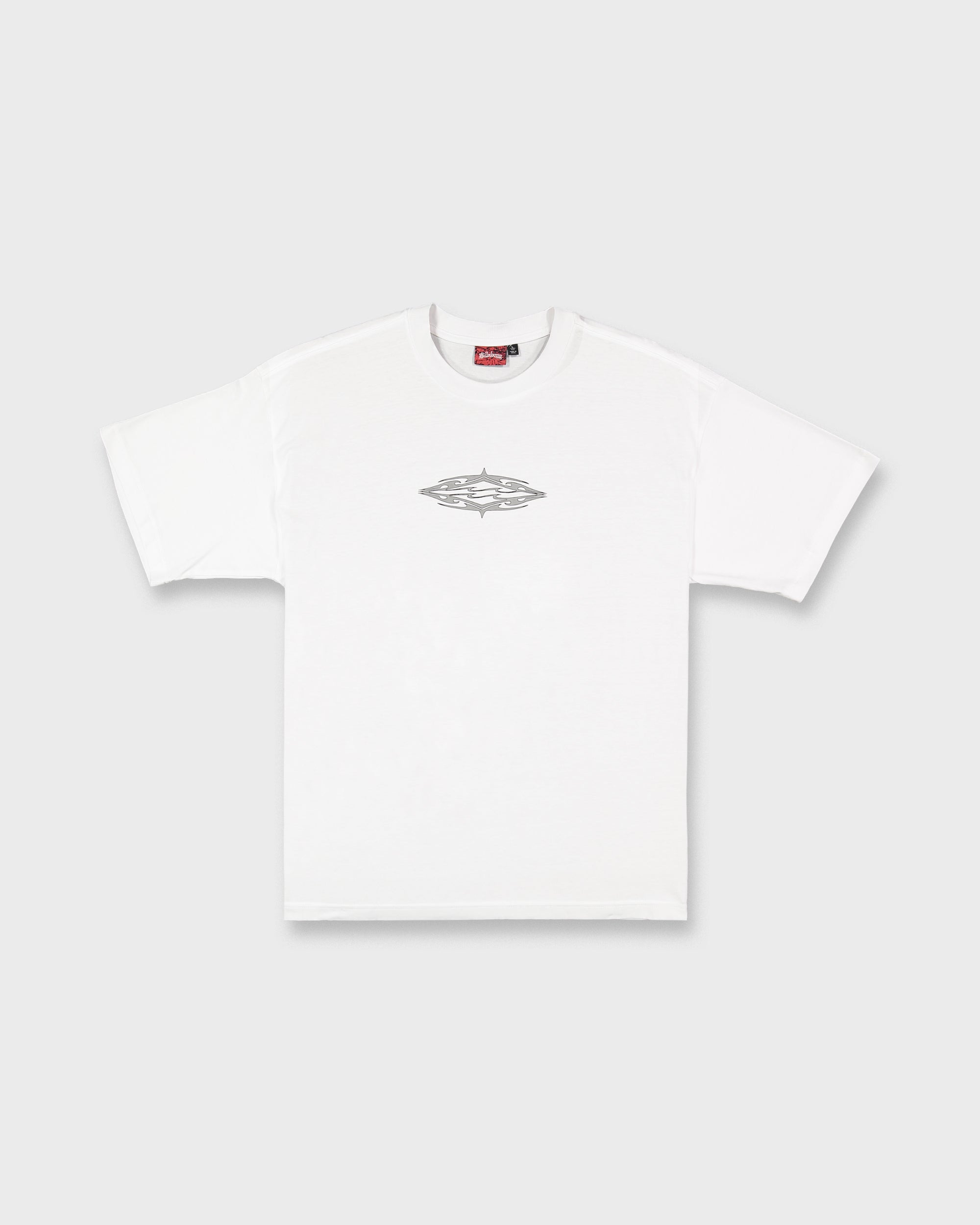 Tribal Diamonds Short Sleeve Knit T-Shirt - White