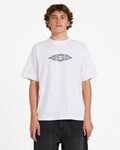 Tribal Diamonds Short Sleeve Knit T-Shirt - White