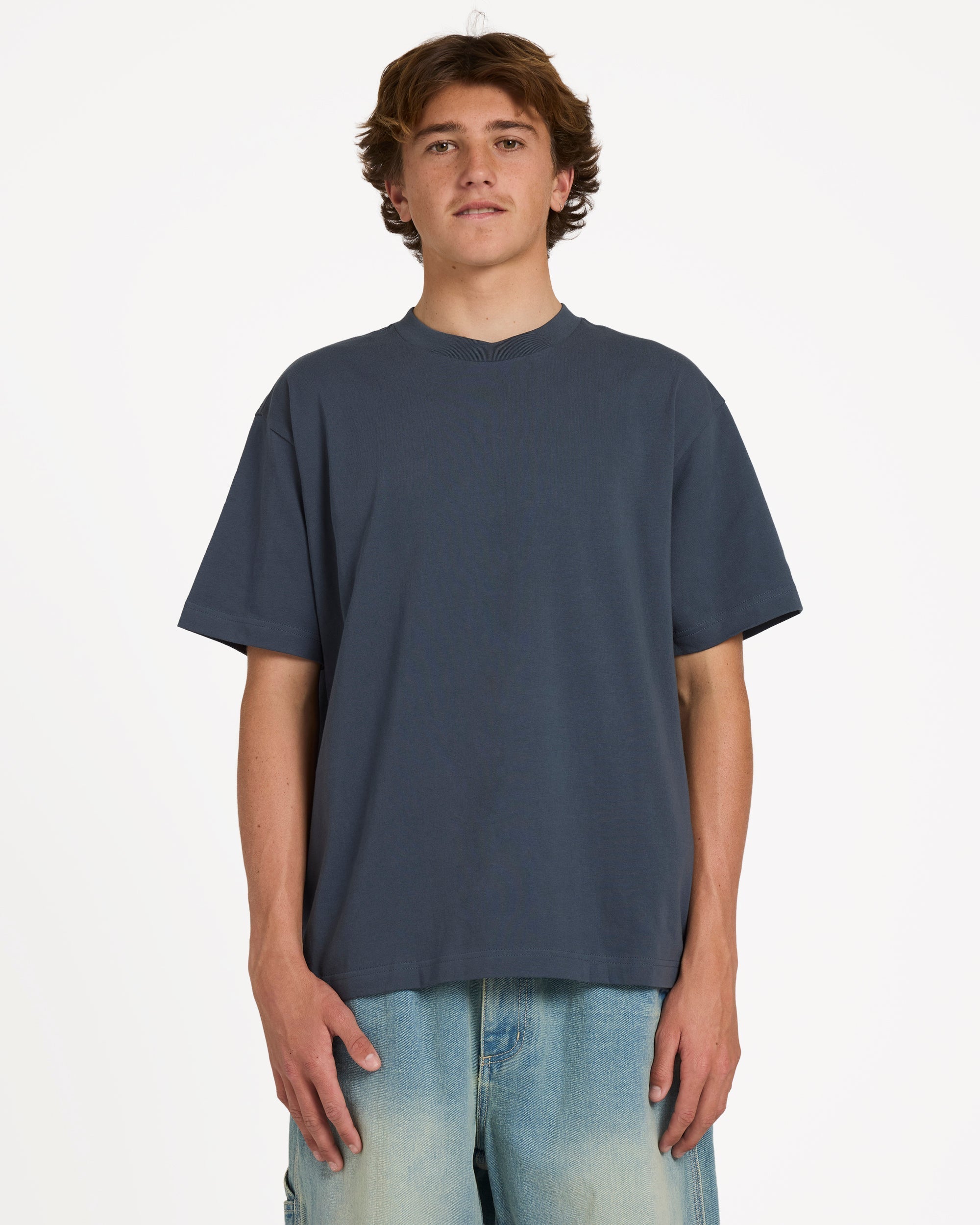 Arch Up Short Sleeve Knit T-Shirt - Charcoal