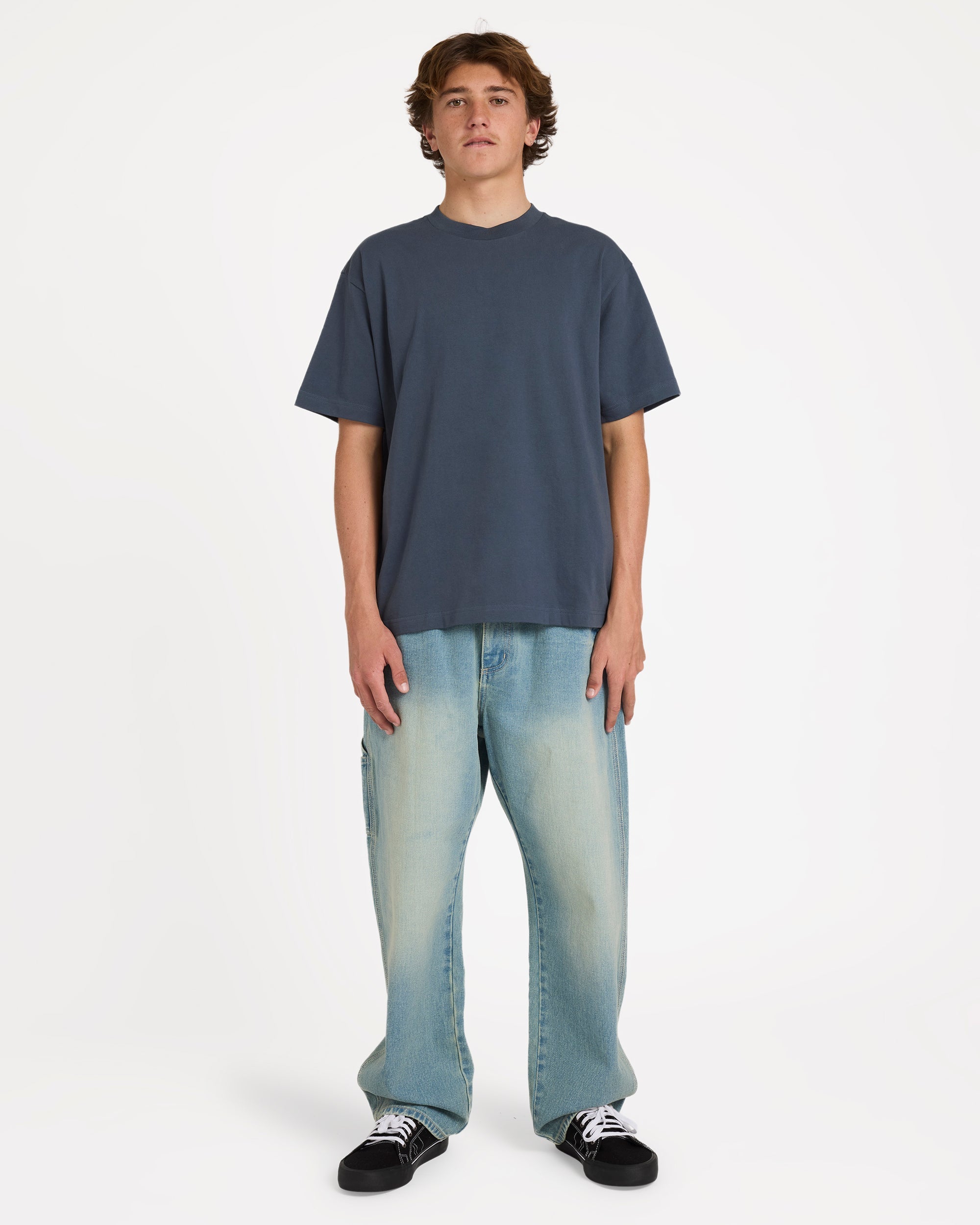 Arch Up Short Sleeve Knit T-Shirt - Charcoal