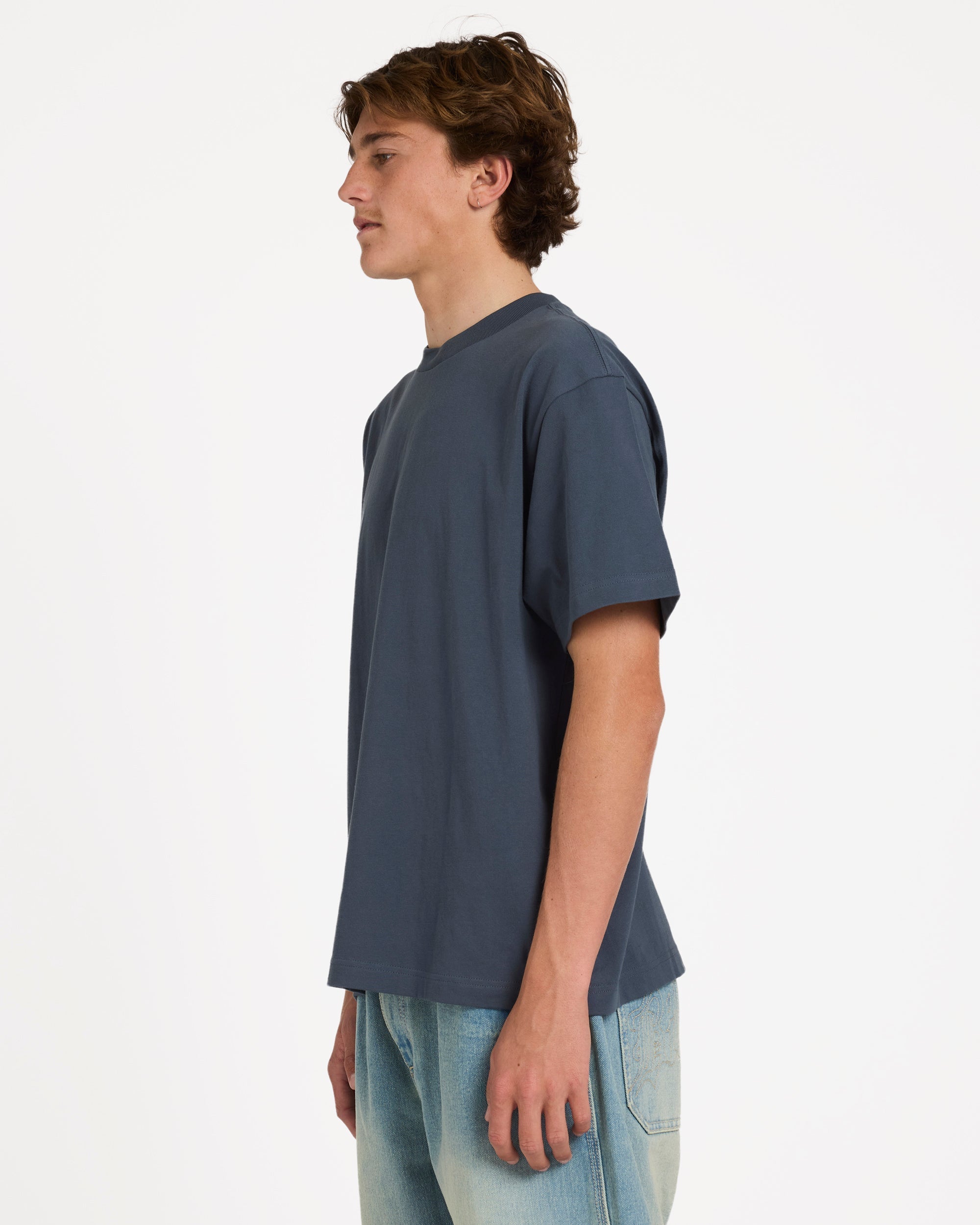 Arch Up Short Sleeve Knit T-Shirt - Charcoal