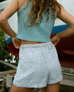 Wanderer Print Woven Shorts - Twilight Blue